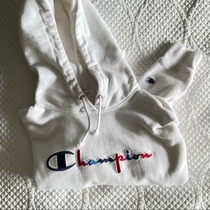 Champion Red White and Blue Hoodie